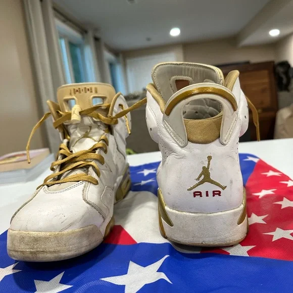 Jordan 6 GMP White and Gold Interior Label - Picture 2 of 3